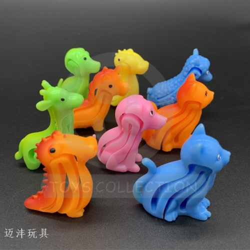cross-border decompression popular tpr cartoon bracelet children‘s flexible glue three-dimensional animal dinosaur unicorn lala rubber band