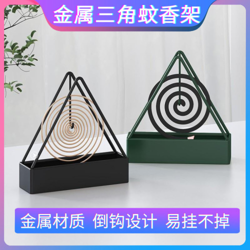 summer mosquito coil tray hanging triangle mosquito incense holder convenient and simple care creative home mosquito smudge box incense burner