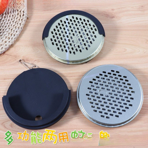 outdoor portable mosquito-repellent incense rack holder portable hanging mosquito-repellent incense tray household stainless steel with lid mosquito smudge box wholesale
