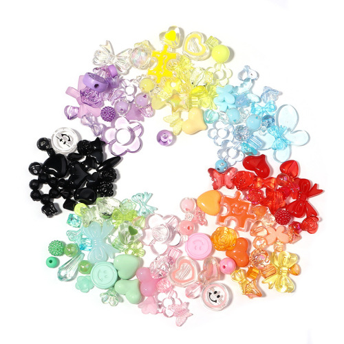 亚克力手机链随机混款卡通散珠 diy手机挂绳串珠配饰