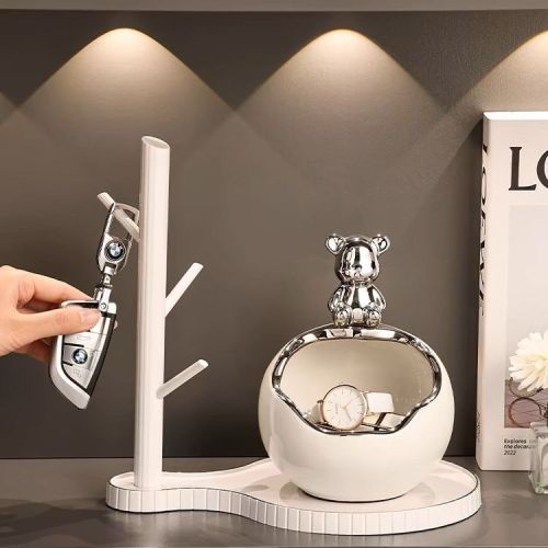 暴力入户玄关摆件钥匙收纳进门门口鞋柜客厅装饰品乔迁新居礼品