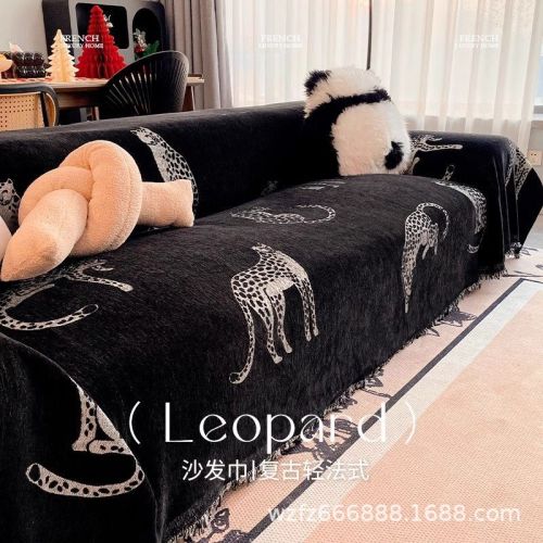 new chenille sofa cover cloth four seasons universal non-slip sofa cover straight row sofa all wrapped cover cover blanket