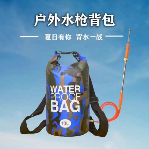 cross-border factory outdoor beach waterproof bag pvc mesh folder water-proof bag drift bag swimming waterproof bucket bag wholesale