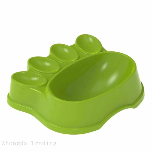 macaron pet double bowl wholesale small size  water bowl pstic dog bowl anti-tumble dog basin pet supplies