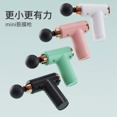 new massage gun four-color usb charging four repcement head compact portable long battery life