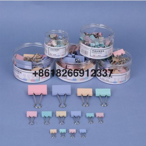 长尾夹金属票据夹资料夹子文具夹试卷强力铁夹彩色燕尾夹办公