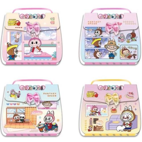 可爱学生卡通线圈本活页本便携酷罗米创意贴纸手账记事本现货