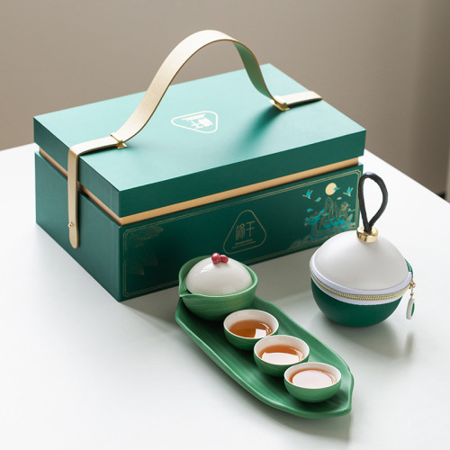 端午节礼品礼盒装中式旅行茶具套装商务伴手礼企业团购送客户礼品