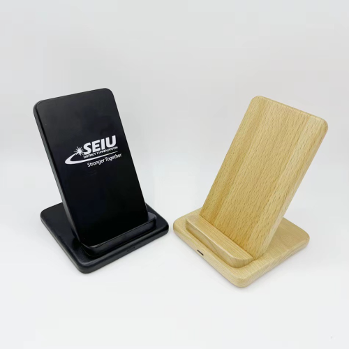 15w twin coil wooden wireless phone charger braet desktop phone holder wireless charger