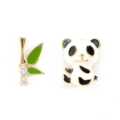 trendy panda enamel earrings stud earrings for women european and american earrings wholesale 1e00402
