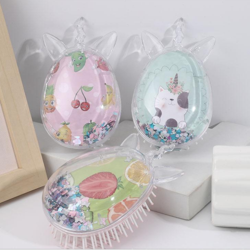 塑料梳子木梳气囊梳卷发梳流沙亮片大板梳王妃梳镜子化妆镜折叠镜