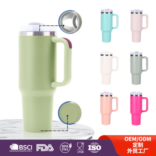 40oz汽车杯二代304不锈钢保温杯真空双层大容量冰霸杯家用水杯