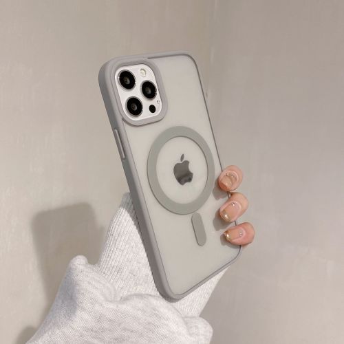 马卡龙透明磁吸适用苹果16手机壳iPhone15硅胶14亚克力防摔