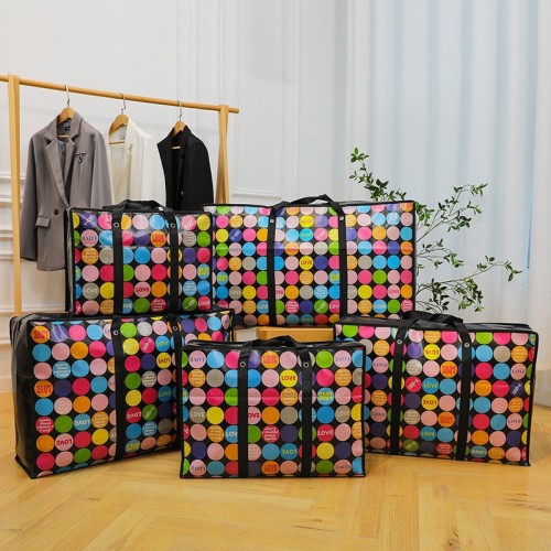 加厚搬家打包袋大容量衣服被子收纳袋手提行李袋无纺布袋