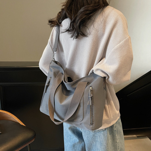 大容量复古托特包女上班通勤时尚单肩包夏季高级感女士斜挎包包