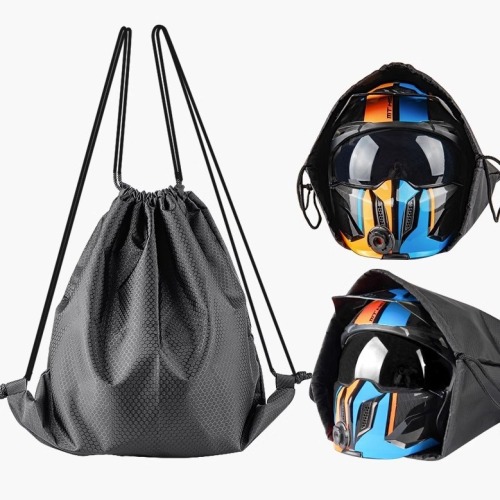 电动车防尘袋摩托车头盔防水收纳袋装全盔包拉力保护布袋手套袋子