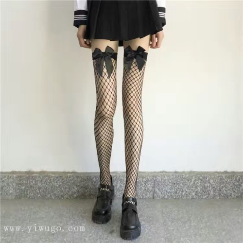Over the knee stockings women's fishnet stockings long white