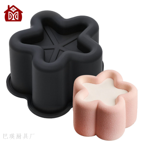 新款单腔花朵凹面造型慕斯蛋糕食品级模具易脱模法式烘焙蛋糕模具