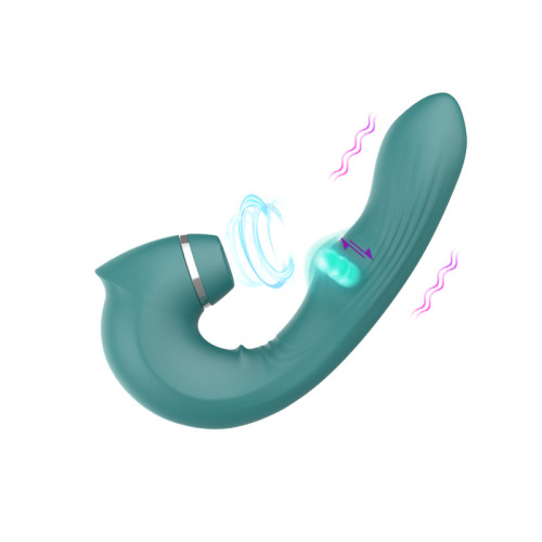 新款宝石绿震动棒多频吮吸拍打按摩器女用自慰神器情趣用品批发