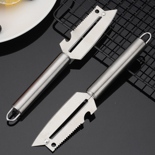 不锈钢削皮刀刮皮刀家用厨房工具水果刀刨刀刨丝器削皮器鱼鳞刨