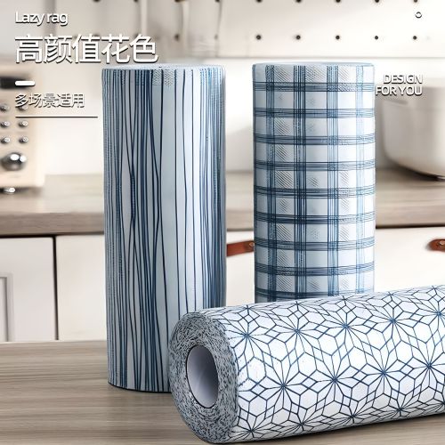 加厚懒人抹布厨房用纸专用可水洗一次性无纺巾干湿两用吸水洗碗布