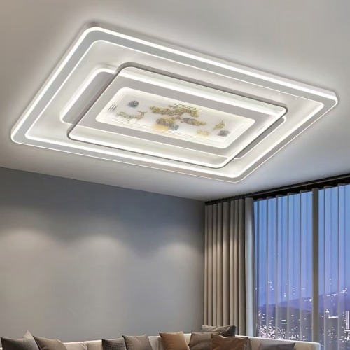 2024年新款灯具智能遥控现代简约大气客厅灯长方形客厅led吸顶灯