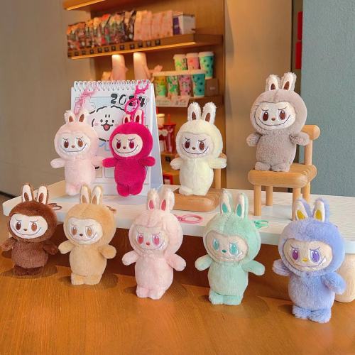 跨境网红可爱拉布布挂件毛绒玩偶少女心包钥匙扣礼物抓娃娃机批发