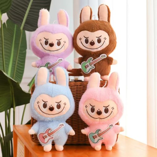 网红拉布布公仔8寸玩偶抓机娃娃夜市地摊毛绒玩具婚礼抛洒礼物