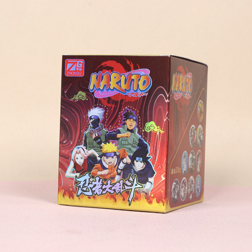 动漫火影忍者吧唧徽章58MM二次元谷子痛包挂件胸针10枚盲抽周边