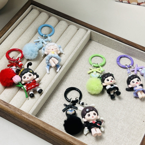 zoraa妹妹萌粒捣药pvc材质陶瓷质感改娃可打孔做钥匙扣可爱潮玩