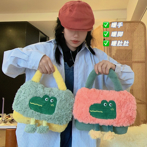 网红可爱卡通毛绒保暖充电热水袋国标防爆暖手袋小红书同款暖手宝