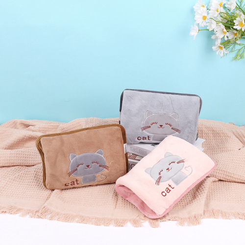 充电暖水袋现货批发跨境pvc插电长方形热水袋冬季保温电热水袋