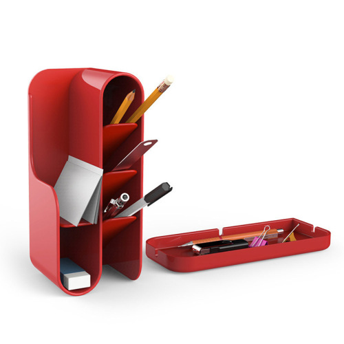 笔筒斜插式ins桌面收纳北欧个性简约笔桶笔架眉笔刷化妆品收