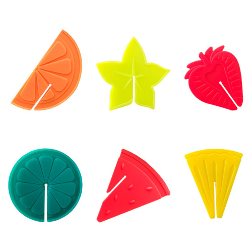 硅胶水果标记家庭派对聚会红酒杯玻璃高脚酒杯识别器其他酒具用品