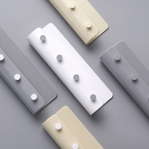 北欧风居家创意塑料挂钩 免打孔壁挂式玄关衣帽钥匙收纳置物架