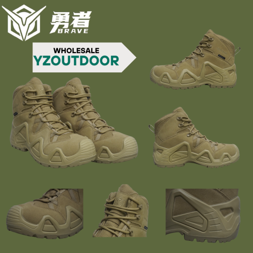 Brave combat boots men's wear-resistant hiking boots cross-border wholesale tactical boots can be customized