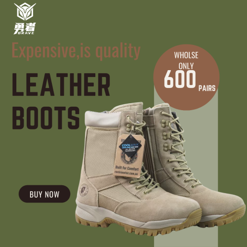 Brave Golf High Quality Tactical Boots Cross-border Genuine Leather Combat Hiking Boots