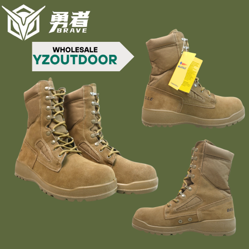 Brave men's combat boots Cross-border wholesale wear-resistant factory direct sales mountaineering high-top tactical boots