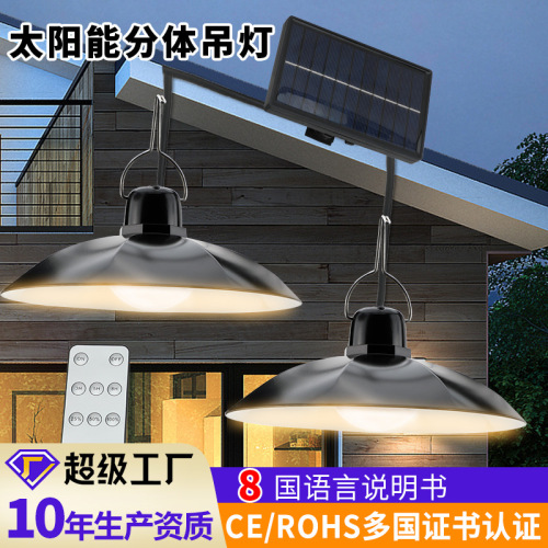 solar chandelier bedroom and household chandelier one drag two villa garden lighting led waterproof solar lamp