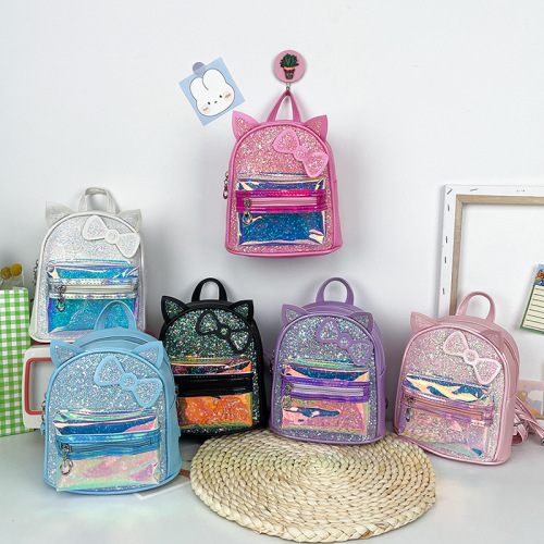 新款儿童包包卡通蝴蝶结可爱公主小背包时尚休闲旅行出游双肩包