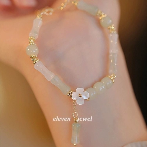 [icing on the cake] new chinese style bamboo bracelet for women girlfriends‘ gift retro minority gentle gift