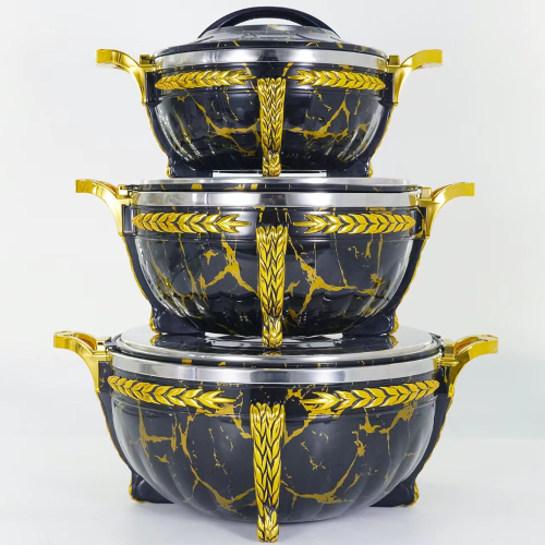 802大理石纹保温桶黑白3L7L10L