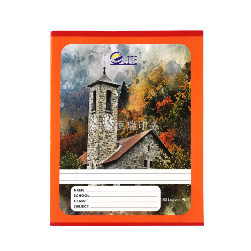 外贸法文非洲笔记本学校用品骑马钉本铁钉本骑订本作业本厂家