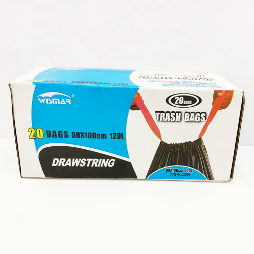 跨境加厚抽绳垃圾袋盒装大容量可定制垃圾袋