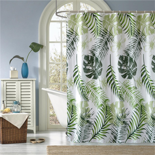 涤纶定制防水印花非洲浴室淋浴帘浴室窗帘套装