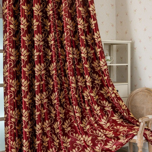 新款阳离子提花窗帘客厅卧室装饰窗帘个性装饰穿杆窗纱窗