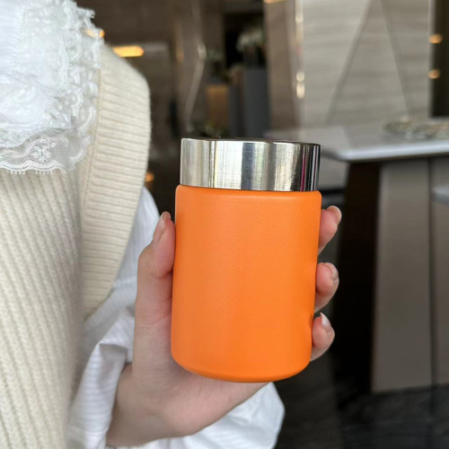 316不锈钢真空保温杯儿童纯色迷你焖烧杯户外高颜值小巧口袋杯