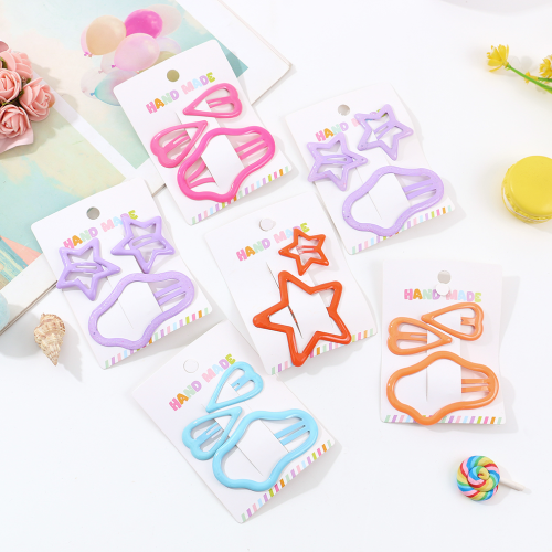 多巴胺可爱儿童发夹简约云朵前额刘海BB夹子高级感侧边碎发夹头饰