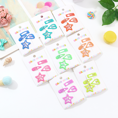 可爱爱心发夹儿童宝宝发卡女童前额侧边碎发刘海夹多巴胺卡子发饰