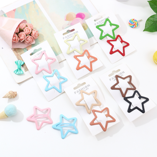 星星发夹不伤发宝宝侧边刘海夹儿童发卡小号女童五角星碎发夹